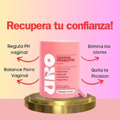 Probióticos Vaginal URO™ | Equilibra tu Vida Íntima (60 capsulas)