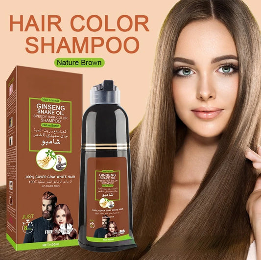 Champú cobre  canas color marron