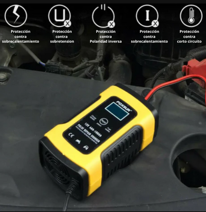 Cargador Auto Inteligente Batería 12v De Auto