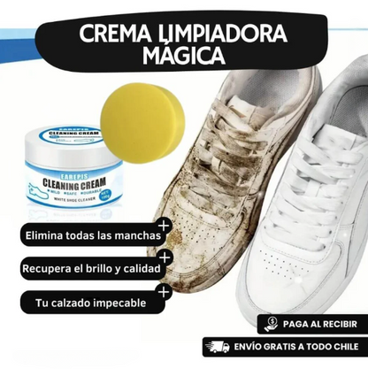 Crema Limpiadora de Zapatillas Blancas