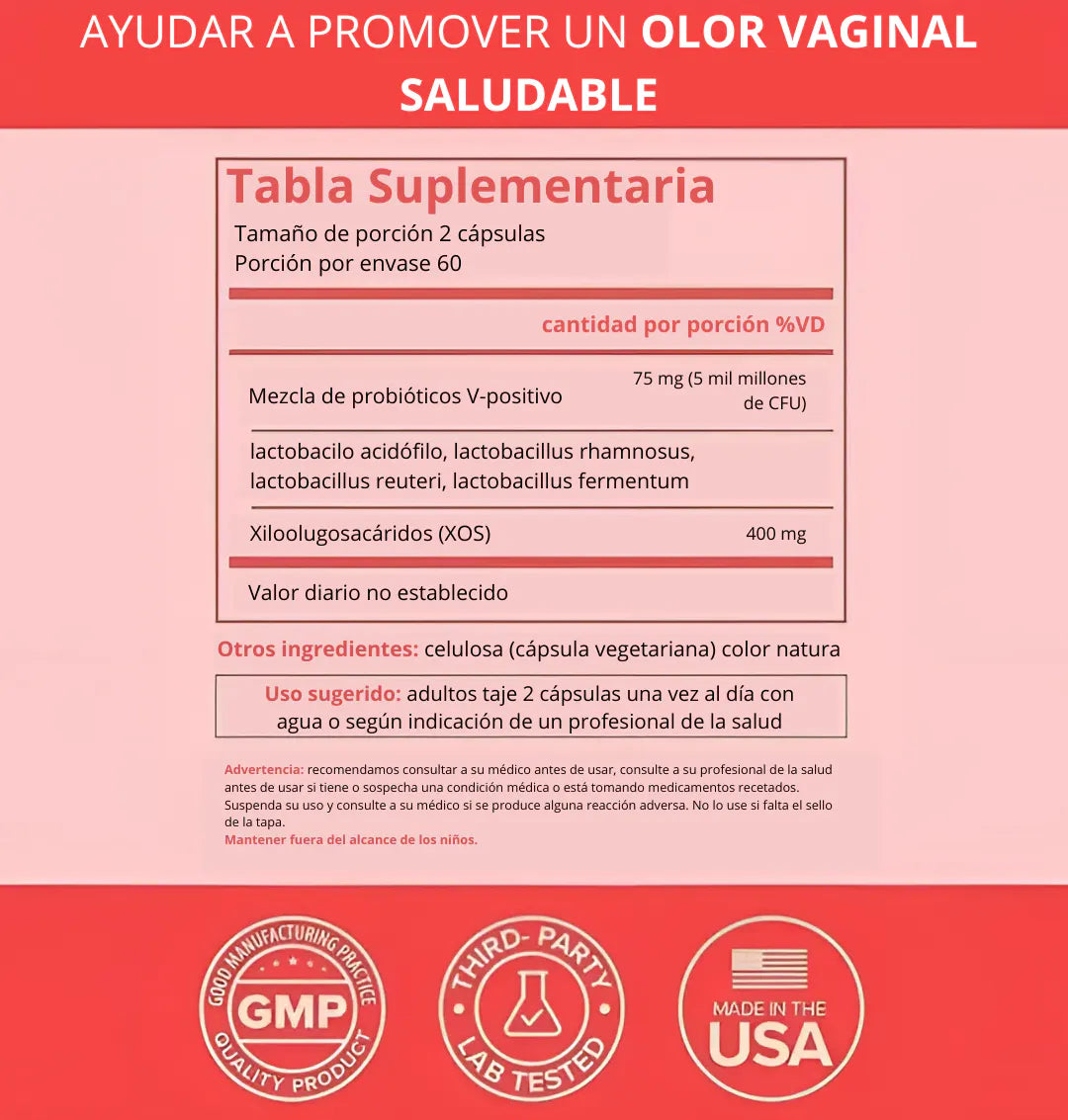 Probióticos Vaginal URO™ | Equilibra tu Vida Íntima (60 capsulas)