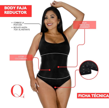 Body Moldeador Reductor Quality Moda - Faja Brasileña, Lycra Colombiana