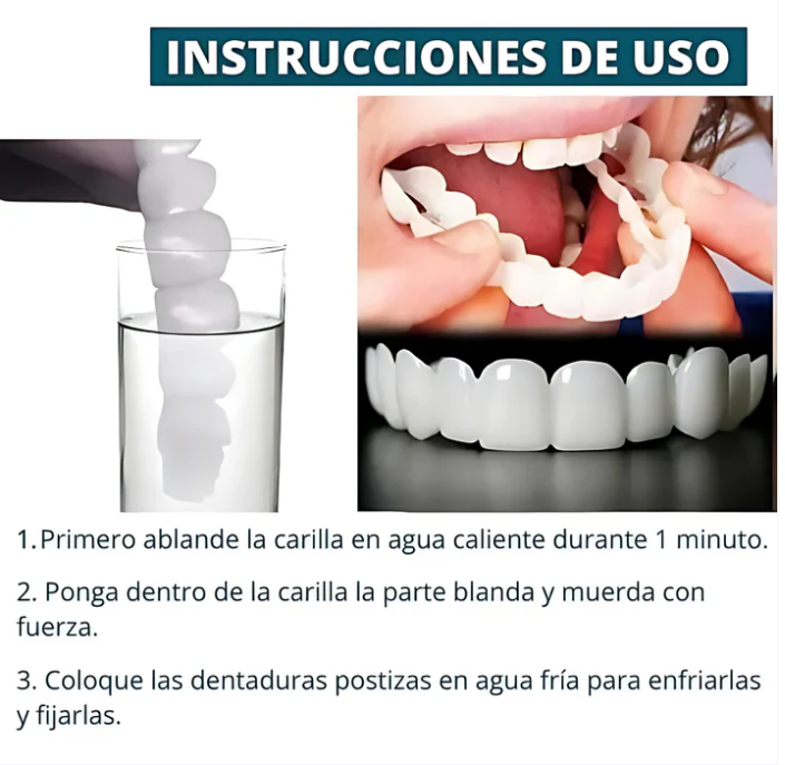 CARILLAS DENTALES FABRICADAS EN RESINA 😍 Superior + Inferior