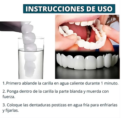 CARILLAS DENTALES FABRICADAS EN RESINA 😍 Superior + Inferior