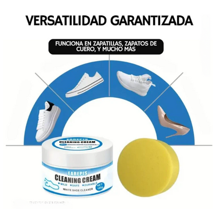 Crema Limpiadora de Zapatillas Blancas