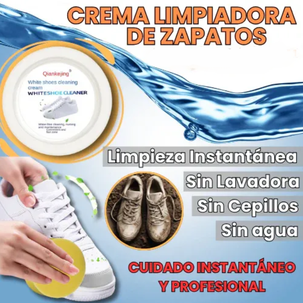 Crema Limpiadora de Zapatillas Blancas