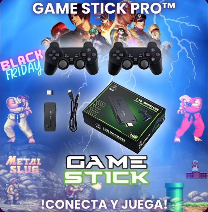 CONSOLA RETRO M8 GAME STICK PRO + 20,000 JUEGOS