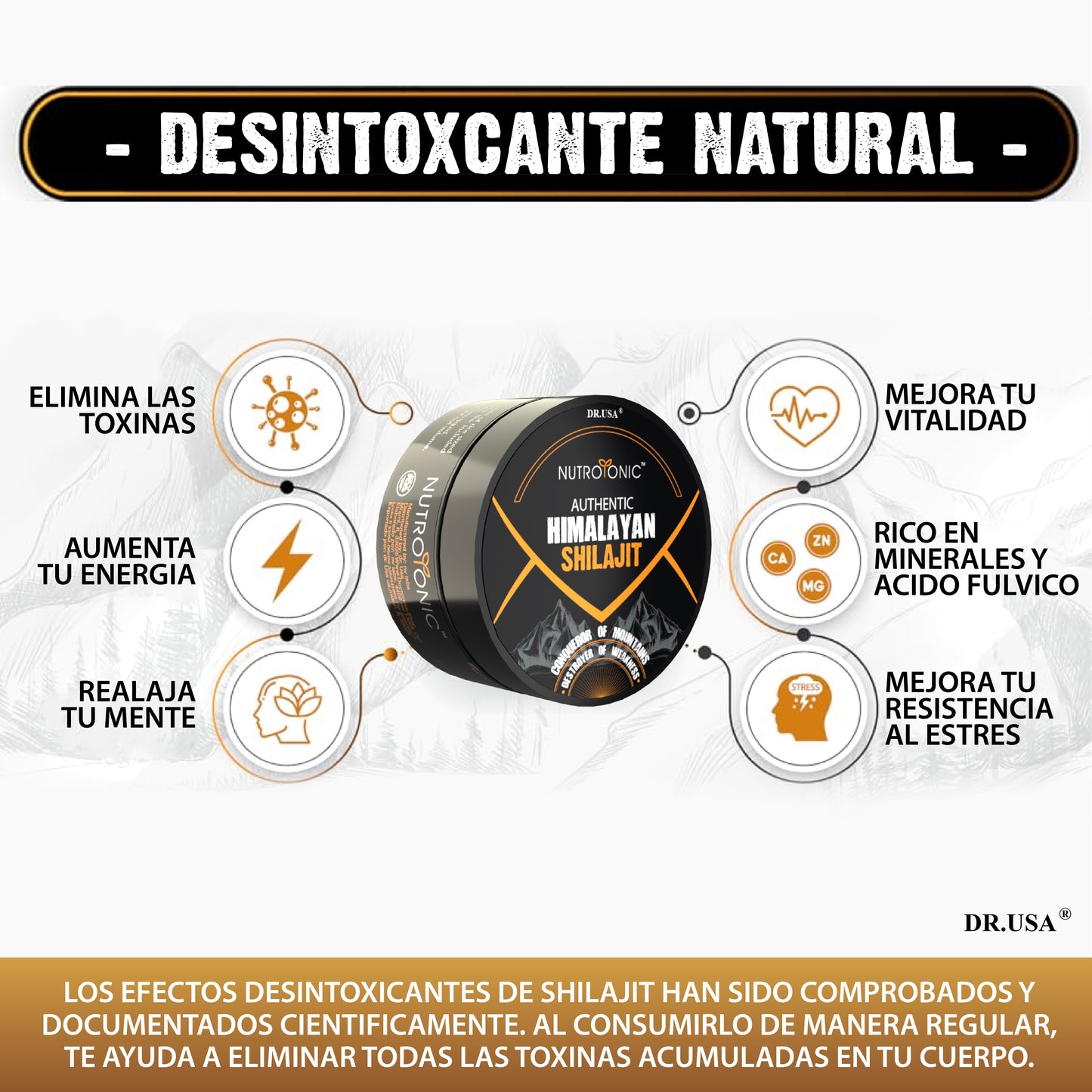 Shilajit Orgánica Pura Del Himalaya De 80g + Envio Gratis