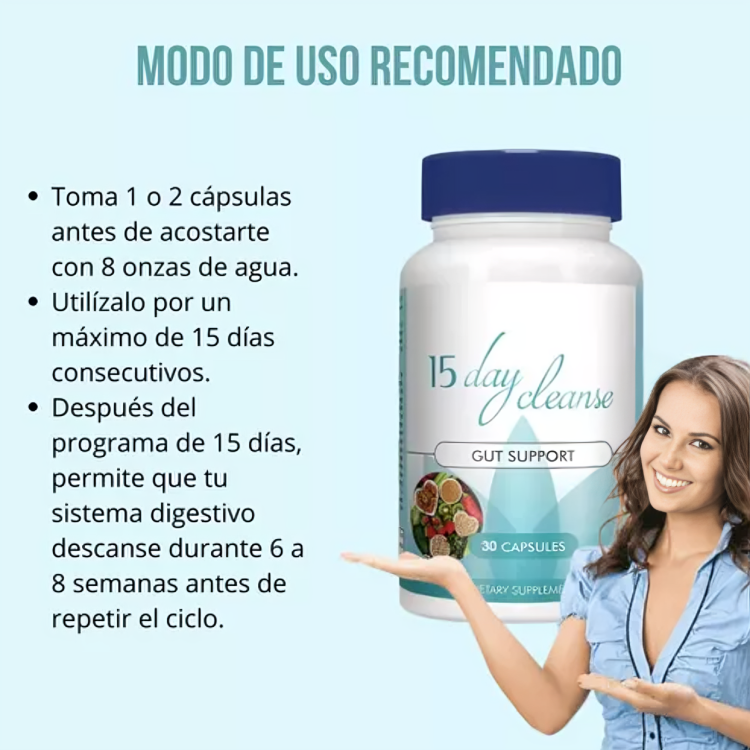 15 Day Cleanse By Mila Mi Amor - Potente Limpiador Digestivo