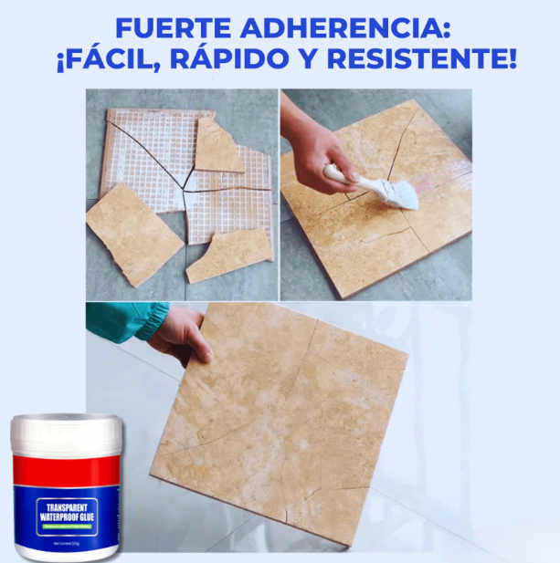 Pegamento adhesivo impermeable transparente 300g