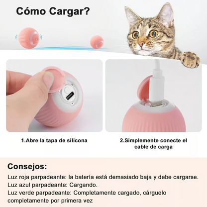 Pelota de Juguete Inteligente Recargable para Mascotas