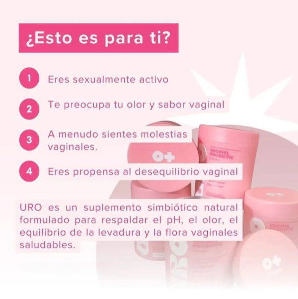 Probióticos Vaginal URO™ | Equilibra tu Vida Íntima (60 capsulas)