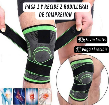 2x1 en Rodillera De Compresion Ajustable