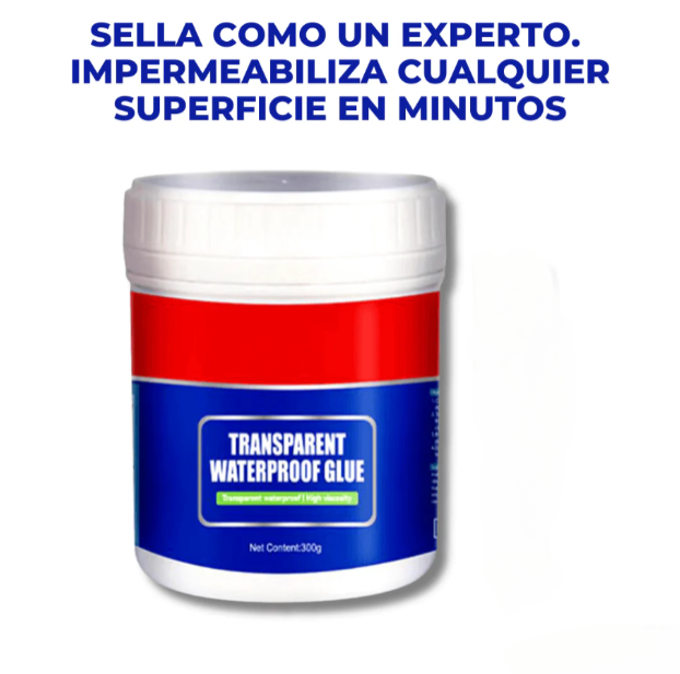 Pegamento adhesivo impermeable transparente 300g