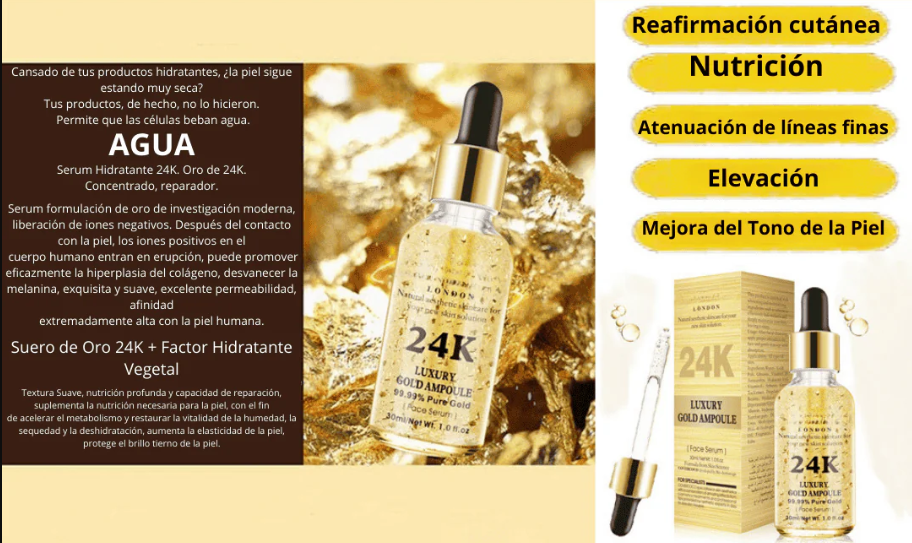 Serum Facial 24K Gold Antienvejecimiento